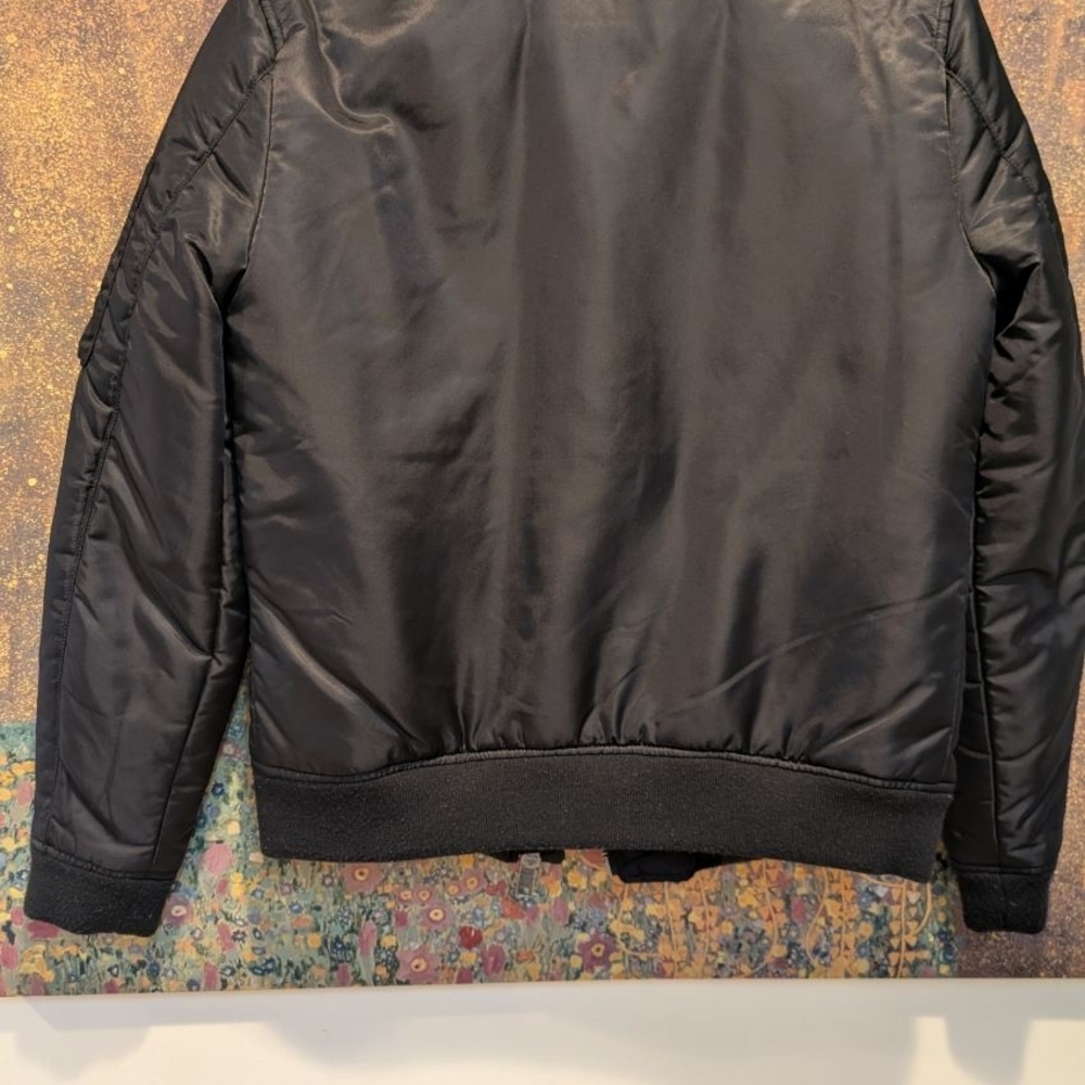 All Saints Black Bomber Jacket - Picture 3 of 8